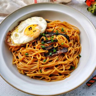 Fideos Con Aceite De Cebolleta