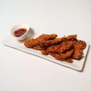 Tiras de pollo picantes