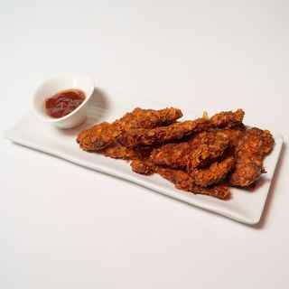 Tiras de pollo picantes