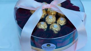 შოკოლადის და ვარდის თაიგული