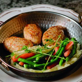 КУРЯЧІ КОТЛЕТИ з картопляним пюре 