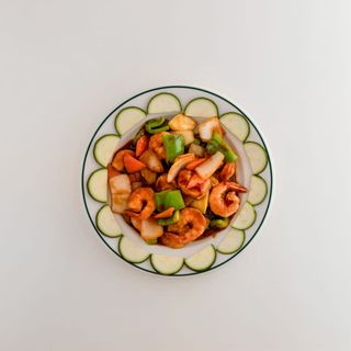 44 Gambas Con Salsa Picante