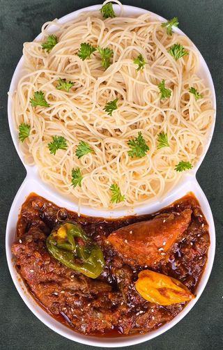 Spaghettis au poulet