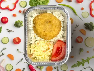 Котлета из мяса индейки  с гарниром