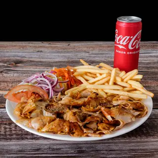 Kebab plate menu