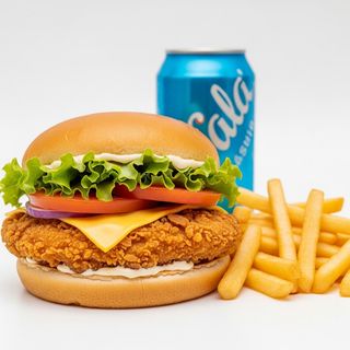 Chicken burger menu