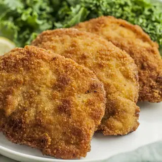 Plato Infantil Escalopa De Pollo Con Patatas