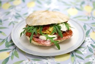 Panino con salame piccante