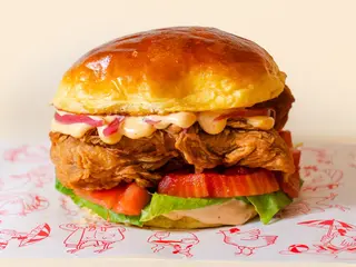 Kimchi Chicken Burger