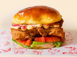 Kimchi Chicken Burger