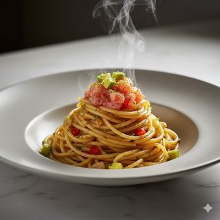 Spaghetti con aglio, olio e peperoncino