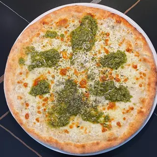 PIZZA 4 QUESOS CON PESTO (30Cm.)