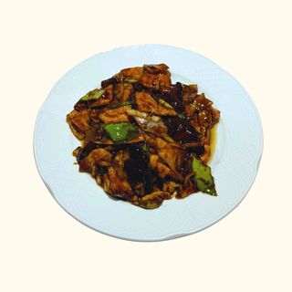 70. Cerdo Con Bambú Y Setas