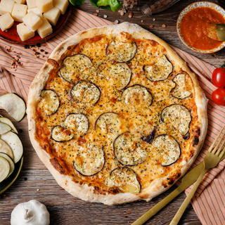 Eggplant Meltdown Pizza