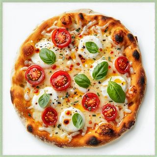 Pizza tonda pomodorino al padellino