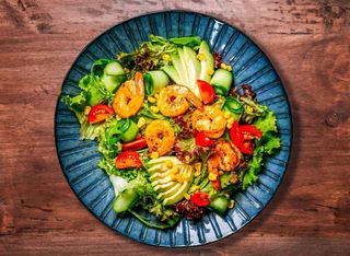 Листна салата със скариди (260г)