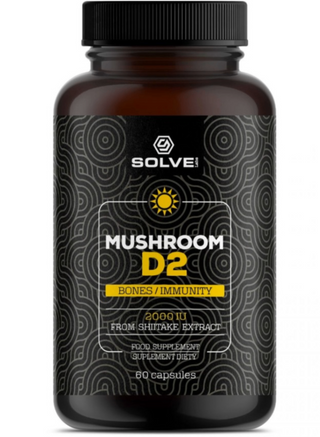 Solve Witamina D2 z grzybów Shiitake 2000IU