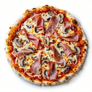 Prosciutto e funghi