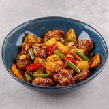 Курка з ананасом у соусі теріяки