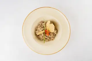 Risotto s biftekom i kozjim sirom