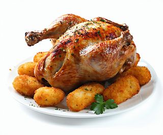 Medio Pollo + Croquetas