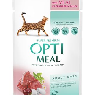 Пауч з телятиною в журавлиному соусі 85 г