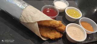 Cripsy Frango Wrap+batata frita