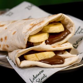 Wrap de Nutella con Plátano