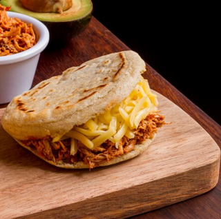 Arepa de ternera mechada