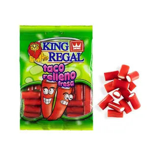 Taco Relleno Fresa King Regal Bolsa 100Gr
