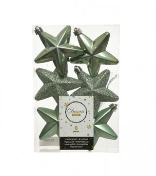 (209345) Ukras za jelku zvjezdica 2x7,5x7,5cm zelena 6/1 27894