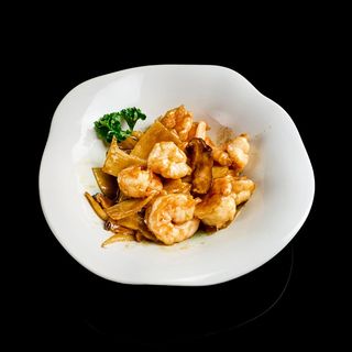 Gamberi funghi bambu