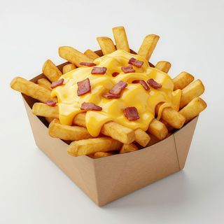 Patatas bacon y queso media