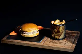 Super premium Chilly Cheese Burger Menu