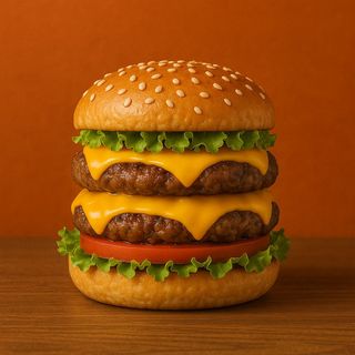 Double cheese burger Menu