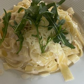 Паста "Тальятелли" с грибами и курицей