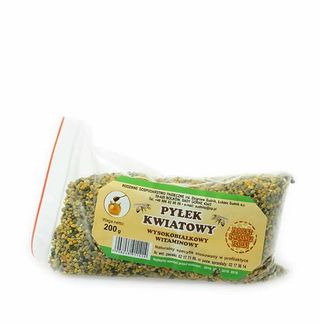 Pyłek kwiatowy pszczeli wysokobiałkowy 200g Rodzinna Pasieka Sudnik