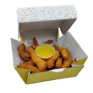 Fingers de pollo con salsa miel y mostaza