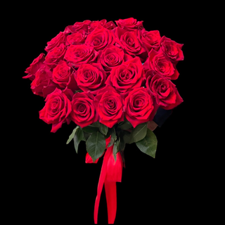 25 Big Red Roses