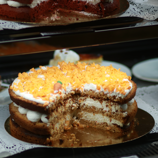 Porción de tarta artesana