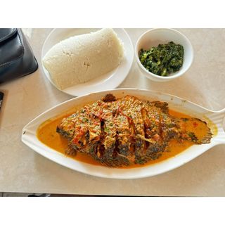 Fish Wet Fry Served With Ugali