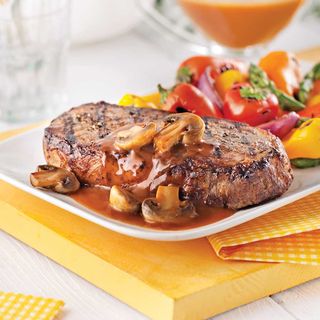 Filet Trois Poivres Avec Champignons