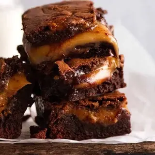 Caramel brownie e noci