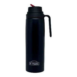 Termo acero Inox. 1l con pico vertedor. Negro (2707)