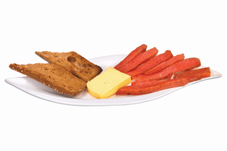 Филе от сьомгова пъстърва - пушено  (300г)