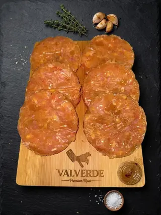 Hamburguesas De Pollo Con Cebolla Caramelizada 130Gr