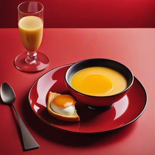 Ración de flan de huevo