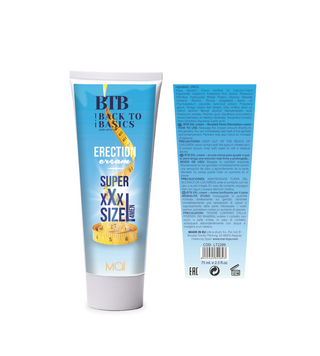 Crema Para La Ereccion BTB Super XXXL (75 Ml.)