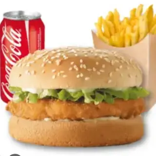 MENÚ HAMBURGUESA DE POLLO