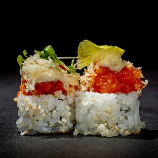 Salmon flambe roll 4 pezzi